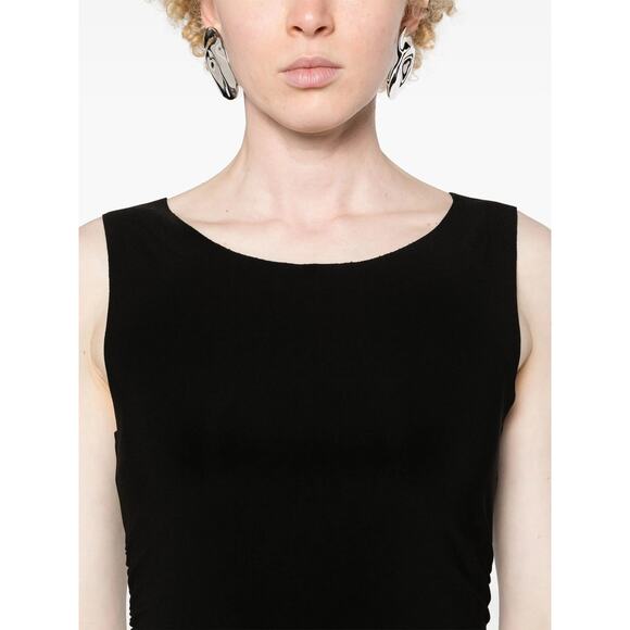 Norma Kamali Pickleball Sleeveless Mini Dress - S - Black - Picture 5 of 5